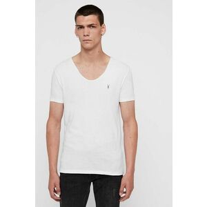 AllSaints tricou Tonic barbati, culoarea alb, neted imagine