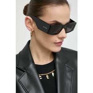Saint Laurent ochelari de soare femei, culoarea negru imagine