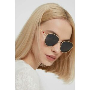 Love Moschino ochelari de soare femei, culoarea auriu imagine