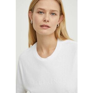 AllSaints tricou din bumbac PIPPA femei, culoarea alb imagine