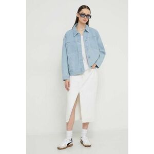 Dickies geaca jeans HERNDON JACKET W femei, de tranzitie, oversize, DK0A4YQT imagine
