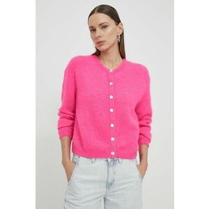 American Vintage cardigan din lana culoarea roz, călduros imagine