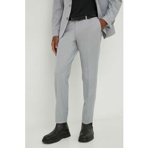 Drykorn pantaloni din lana culoarea gri, drept imagine