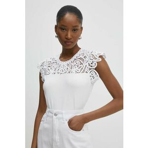 Answear Lab bluza femei, culoarea alb, neted imagine