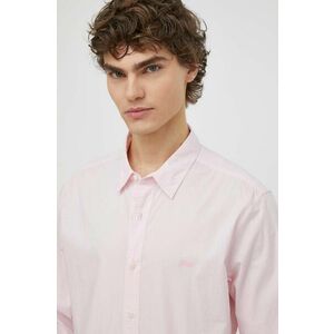 Levi's camasa barbati, culoarea roz, cu guler clasic, slim imagine