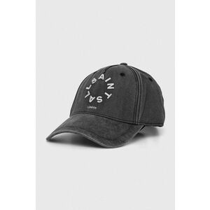 AllSaints șapcă de baseball din bumbac culoarea gri, cu imprimeu imagine