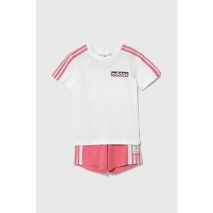 adidas Originals set de bumbac pentru bebelusi culoarea roz imagine