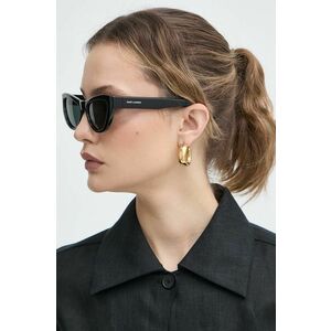 Saint Laurent ochelari de soare femei, culoarea negru, SL 676 imagine