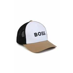 BOSS șapcă de baseball pentru copii culoarea alb, cu imprimeu imagine