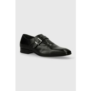 Karl Lagerfeld pantofi de piele SAMUEL barbati, culoarea negru, KL12314 imagine