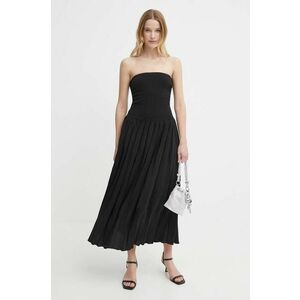 Sisley rochie culoarea negru, mini, evazati imagine