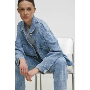 Answear Lab camasa jeans femei, cu guler clasic, relaxed imagine