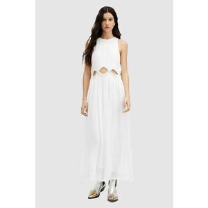 AllSaints rochie MABEL DRESS culoarea alb, maxi, evazati, WD585Z imagine