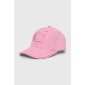 Coach șapcă de baseball din bumbac culoarea roz, cu imprimeu imagine