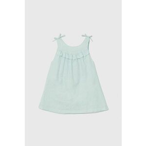 United Colors of Benetton rochie din in pentru copii mini, evazati imagine