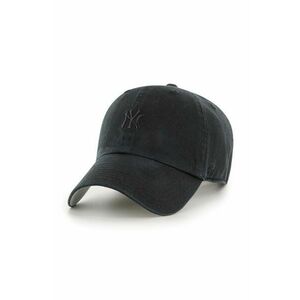 47brand șapcă de baseball din bumbac MLB New York Yankees culoarea negru, cu imprimeu B-BSRNR17GWS-BKD imagine