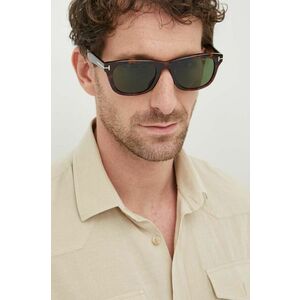 Tom Ford ochelari de soare barbati, culoarea maro imagine