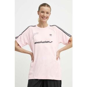 adidas Originals tricou femei, culoarea roz, IT9680 imagine