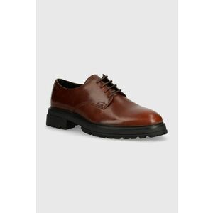 Vagabond Shoemakers pantofi de piele JOHNNY 2.0 culoarea maro, cu toc plat, 5479-201-49 imagine