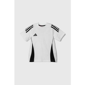 adidas Performance tricou de bumbac pentru copii TIRO24 SWTEEY culoarea alb, cu imprimeu imagine