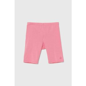 United Colors of Benetton pantaloni scurti copii culoarea roz, neted imagine