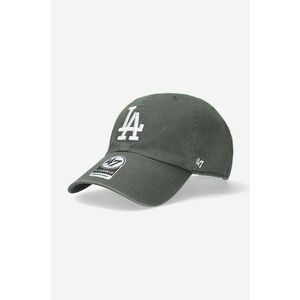 47brand șapcă de baseball din bumbac MLB Los Angeles Dodgers culoarea verde, cu imprimeu B-RGW12GWSNL-MSG imagine