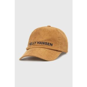 Helly Hansen șapcă de baseball din catifea Graphic Cap culoarea verde, cu imprimeu imagine