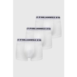 Karl Lagerfeld boxeri 3-pack barbati, culoarea alb imagine