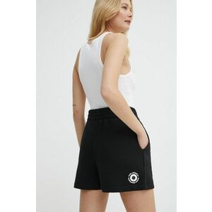 Karl Lagerfeld pantaloni scurti x Darcel Disappoints femei, culoarea negru, cu imprimeu, high waist imagine