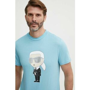 Karl Lagerfeld tricou din bumbac bărbați, cu imprimeu, 542251.755071 imagine