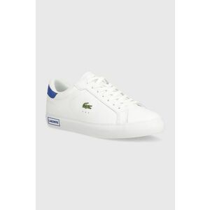 Lacoste sneakers din piele Powercourt Leather culoarea alb, 47SMA0081 imagine