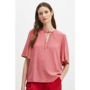 Medicine bluza femei, culoarea roz, neted imagine