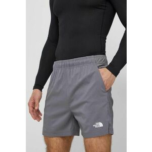The North Face pantaloni scurti sport barbati, culoarea gri imagine