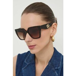 Dolce & Gabbana ochelari de soare femei, culoarea maro, 0DG4438 imagine