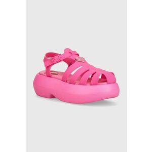Love Moschino sandale femei, culoarea roz, cu platforma, JA16247I0II38604 imagine