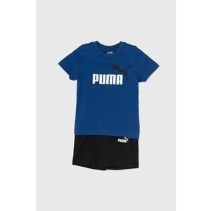 Puma set de bumbac pentru bebelusi Minicats & Shorts Set culoarea albastru marin imagine