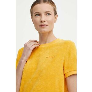 Picture tricou Carrella femei, culoarea galben, WTS427 imagine