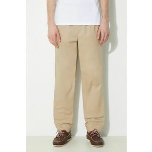 New Balance pantaloni Twill Straight Pant 30" barbati, culoarea bej, drept, MP41575SOT imagine
