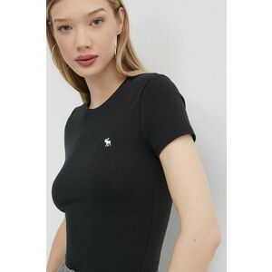 Abercrombie & Fitch tricou femei, culoarea negru imagine