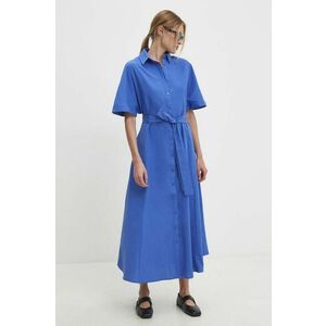 Answear Lab rochie culoarea albastru marin, maxi, evazati imagine