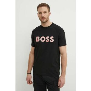 Boss Green tricou barbati, culoarea negru, cu imprimeu, 50512999 imagine