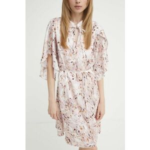 Bruuns Bazaar rochie PellitoryBBParez dress culoarea roz, mini, oversize, BBW3985 imagine