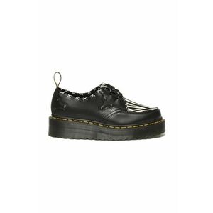 Dr. Martens pantofi de piele Ramsey Quad 3i femei, culoarea negru, cu platforma, DM31679195 imagine
