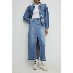 Answear Lab fusta jeans maxi, drept imagine