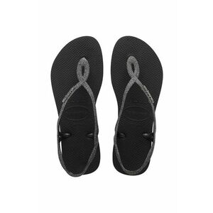 Havaianas sandale copii LUNA PREMIUMI BLACK culoarea negru imagine