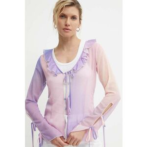 Résumé bluza AishaRS Blouse femei, culoarea violet, modelator, 20731129 imagine