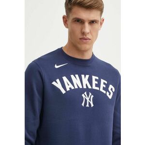 Nike bluza New York Yankees barbati, culoarea albastru marin, cu imprimeu imagine