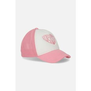 Coccodrillo șapcă de baseball pentru copii culoarea roz, cu imprimeu imagine