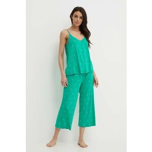 Dkny pijama femei, culoarea verde, YI90010 imagine