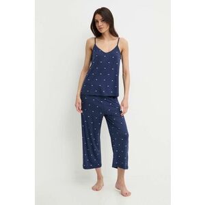 Dkny pijama femei, culoarea albastru marin, YI90010 imagine